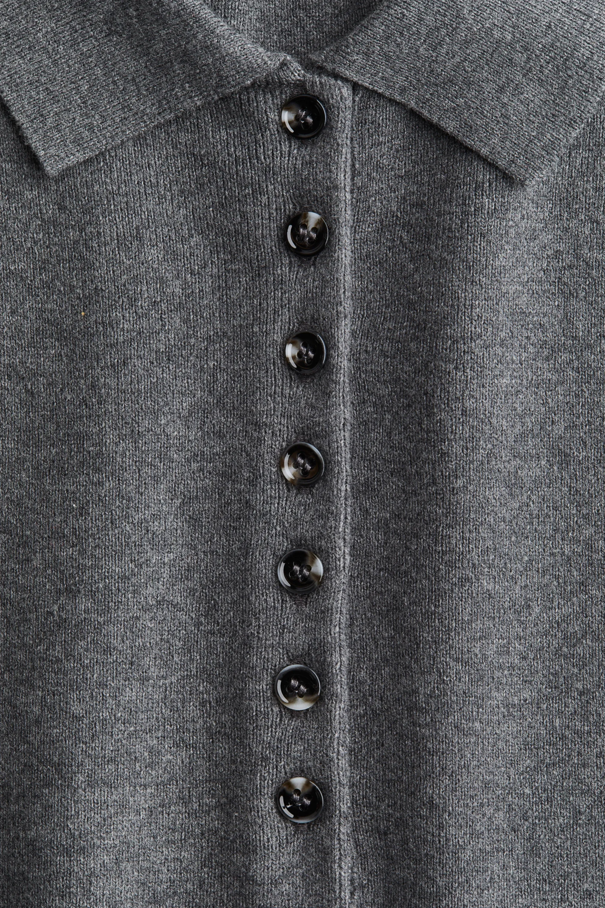 Pull sans manches avec col - Gris foncé