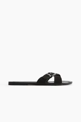 Sandales à brides croisées - Noir — photo 2