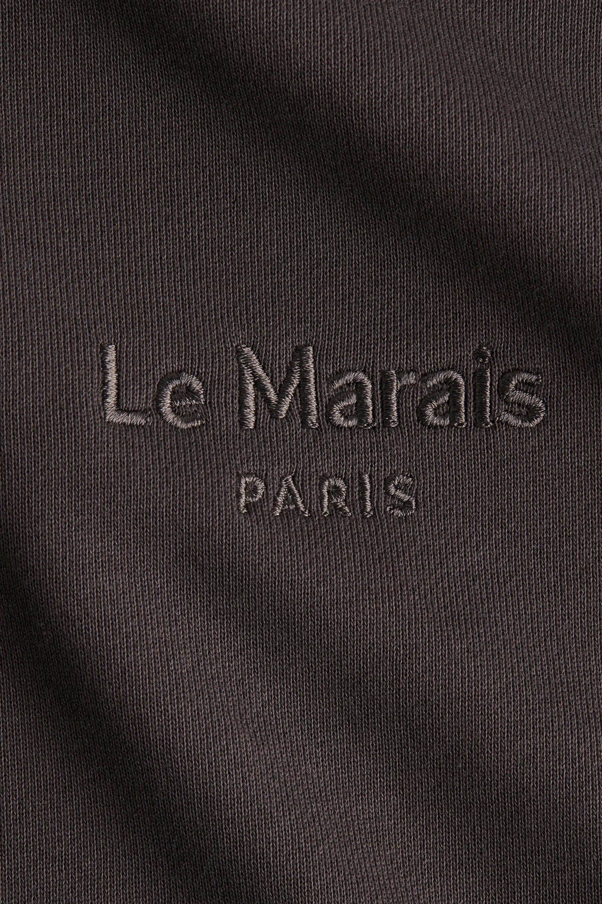 Sweat avec texte - Dark grey/Le Marais