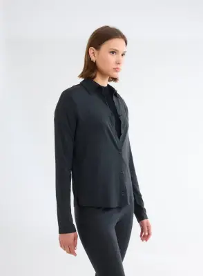 Chemise en viscose et élasthanne — photo 4