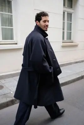 Kaptain Sunshine – Stand Collar Coat KS26FCO05 – CHARCOAL — photo 5