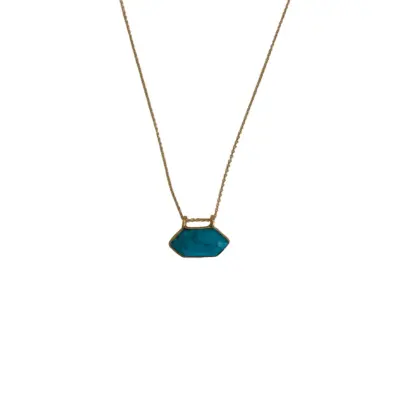 Collier Hexa Turquoise - Hanka In — photo 1