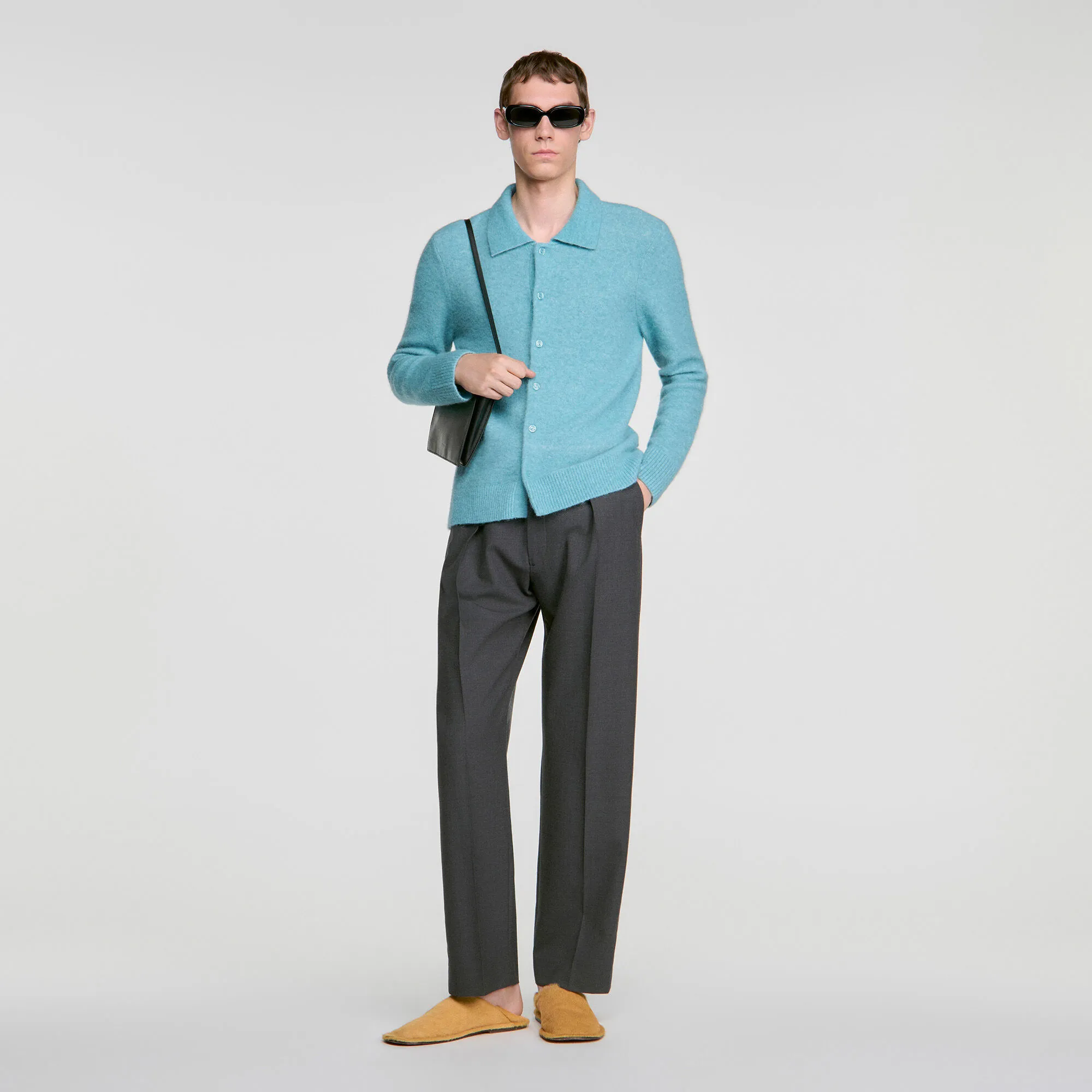 Cardigan en alpaga et laine