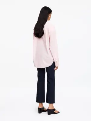 Chemise en popeline de coton - Rose — photo 2