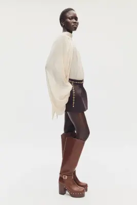 Bottes de hauteur genou - Marron — photo 1