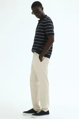 Chino Slim Fit en coton - Beige clair — photo 3