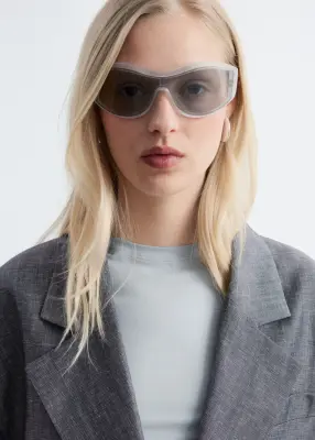Blazer court oversize - Gris chiné — photo 3