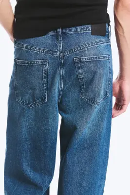 Jean large ample taille standard unisexe Solar - Sailor Blue - Bleu moyen — photo 3