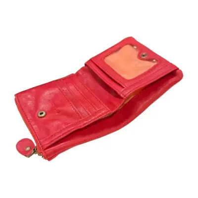 Porte-Monnaie Cuir Rouge — photo 3