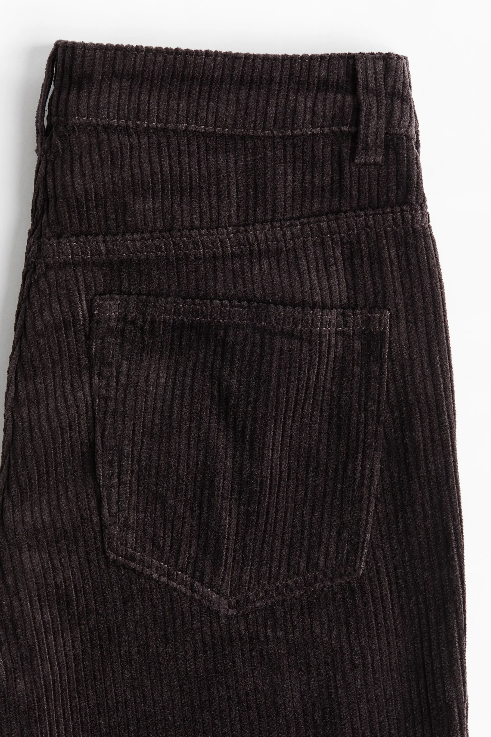 Pantalon en velours côtelé - Marron foncé