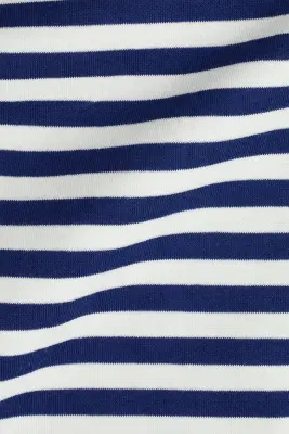 T-shirt ajusté - Bleu marine/rayé — photo 5