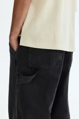 Jean baggy Carpenter - Noir denim — photo 4