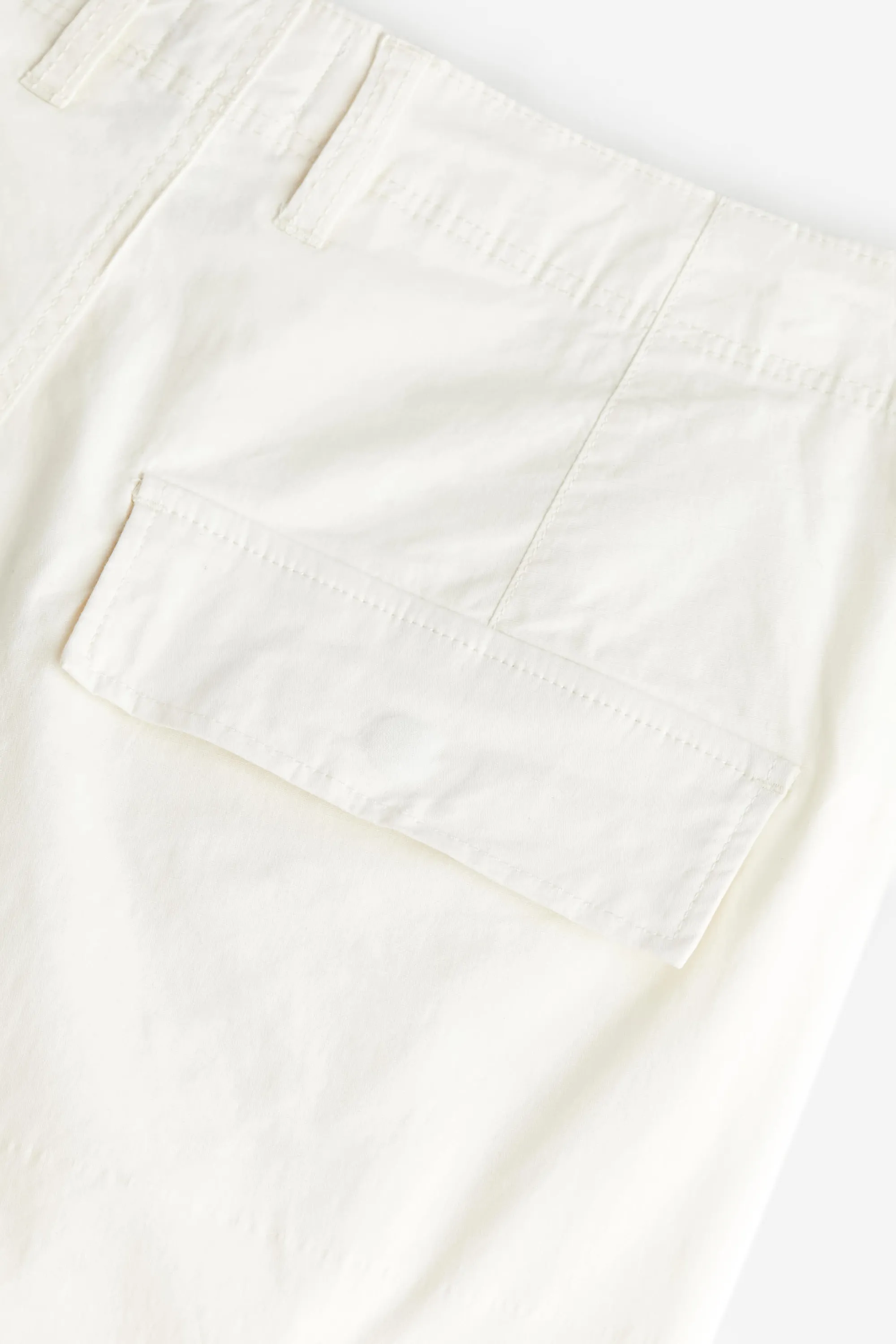Pantalon cargo Relaxed Fit - Blanc