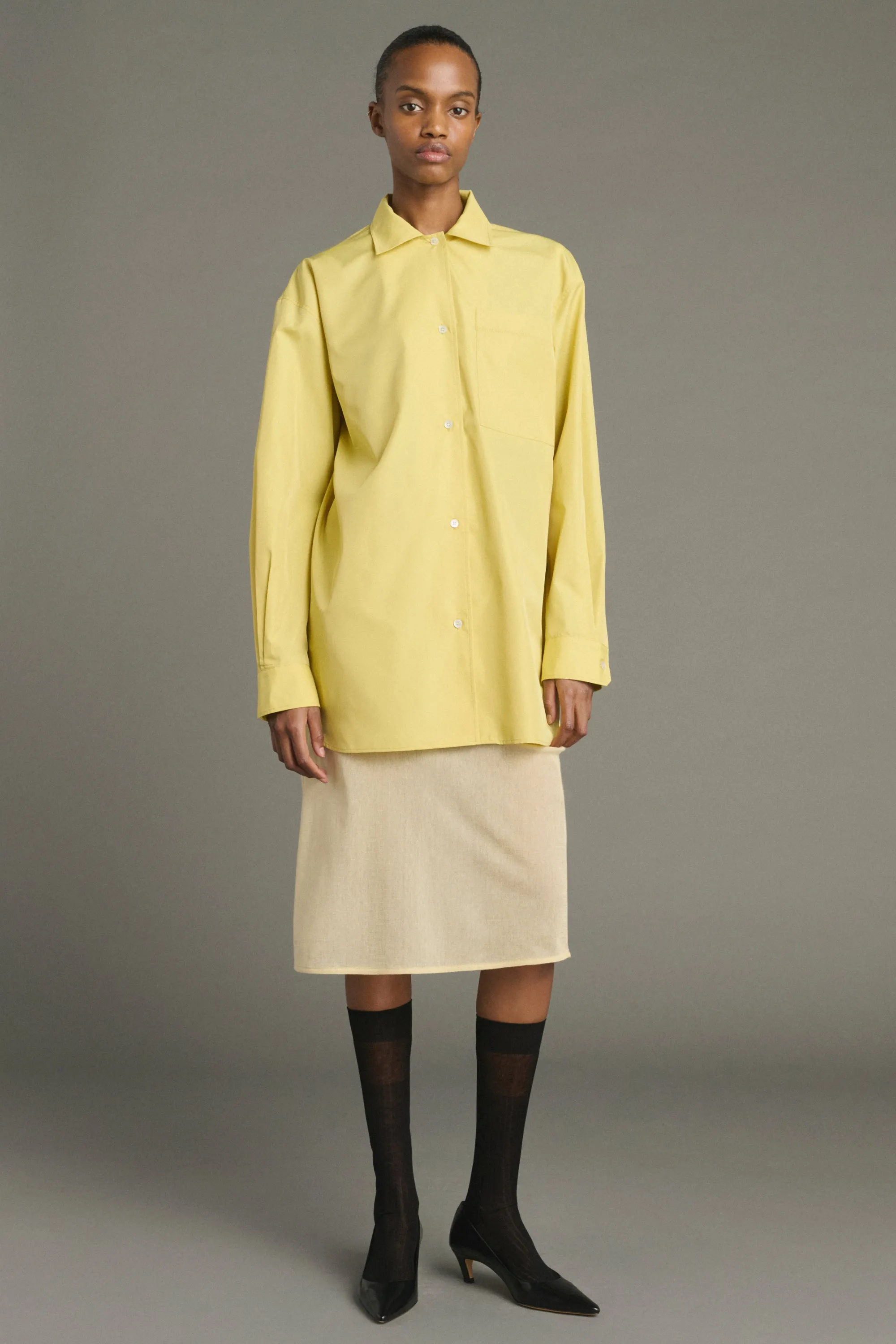 CHEMISE KITA JAUNE/BEIGE