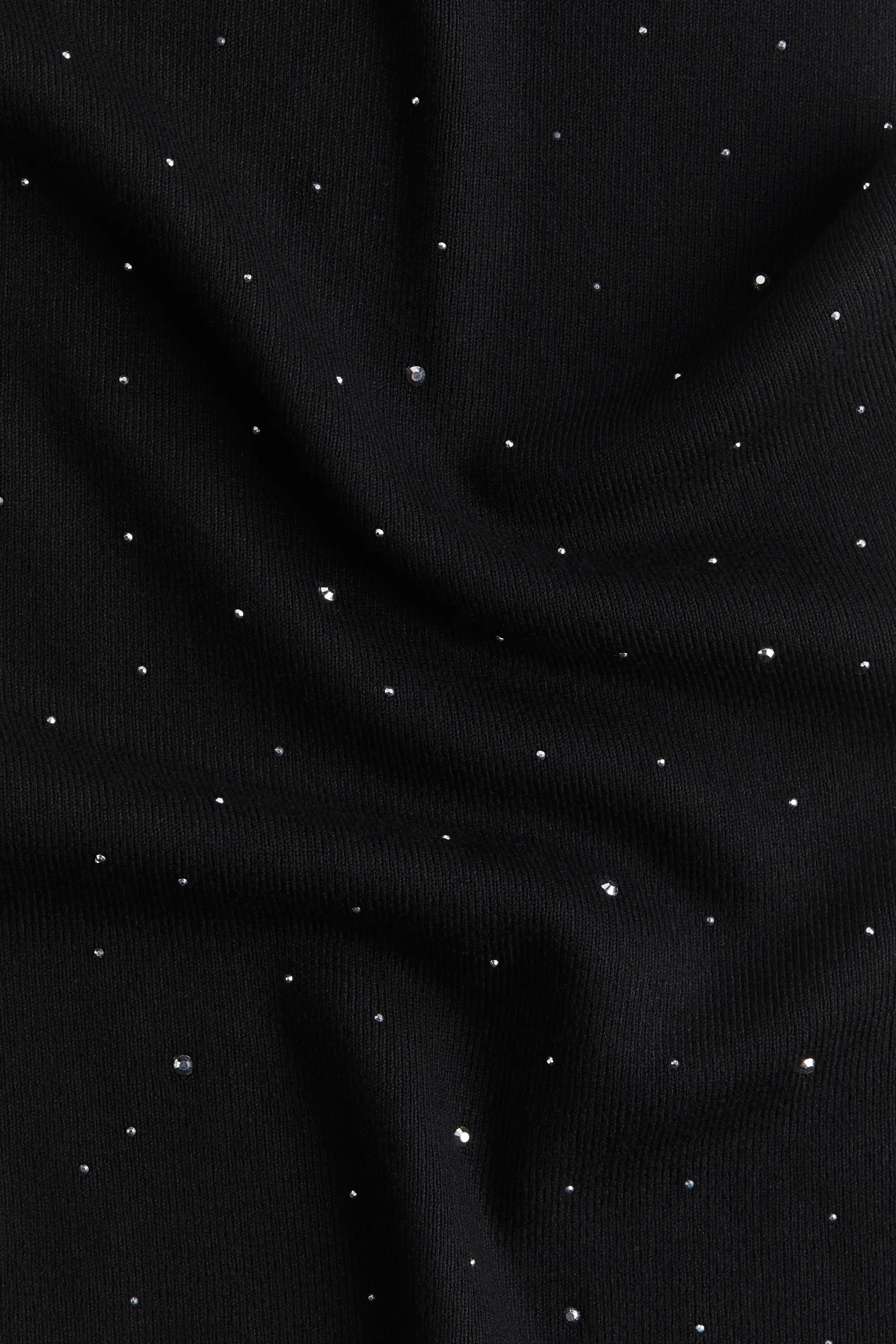 Débardeur orné de strass - Noir