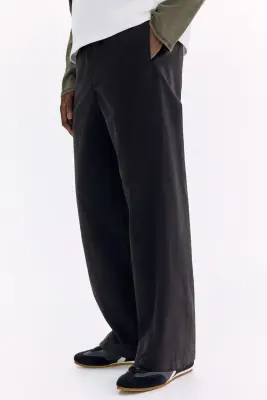 Pantalon à coutures tournantes Relaxed Fit - Noir — photo 3