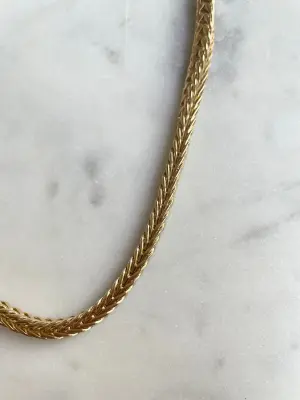 Nouveau ! ROOM SERVICE JEWELRY Chaine Tressée Epi de Blé — photo 3
