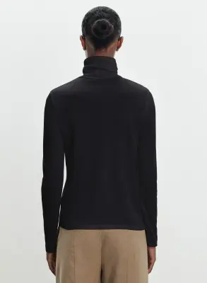 T-shirt en coton organique et cachemire — photo 2