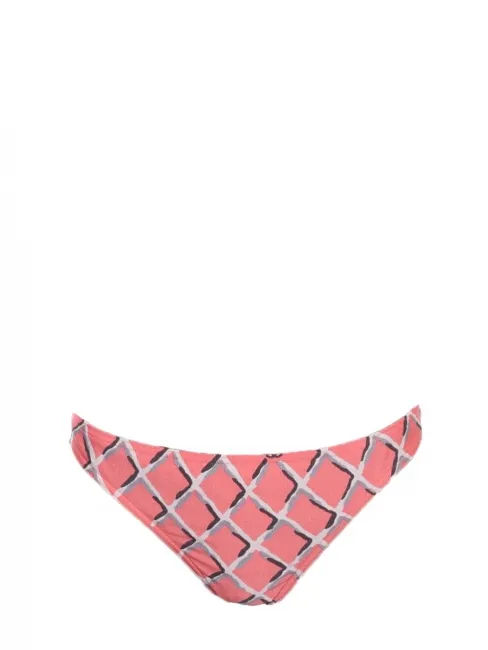 Culotte de maillot de bain motif losanges rose blanc gris Prix boutique 550€ Taille XS/S