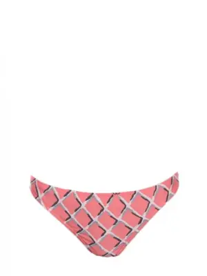 Culotte de maillot de bain motif losanges rose blanc gris Prix boutique 550€ Taille XS/S — photo 1