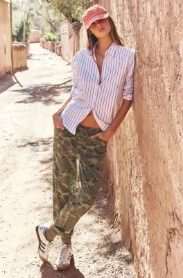 Nouveau ! XIRENA Pantalon Baxter Camo Green — photo 3