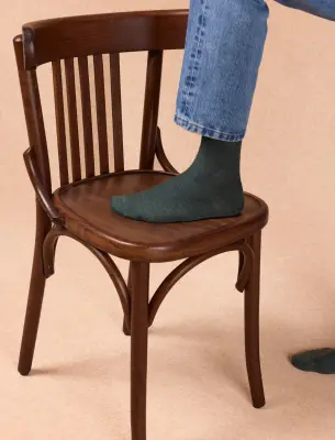Pack chaussettes - Navy, bordeaux & vert — photo 3