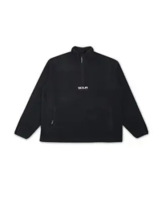 Polaire sour half zip micro fleece – black — photo 1
