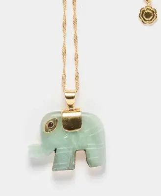 Nouveau ! BOHEMIAN RHAPSODIE PARIS Collier Dumbo Amazonite — photo 1