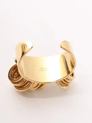 Bracelet manchette multi anneaux en laiton doré Prix boutique 600€ Taille S à M — photo 4