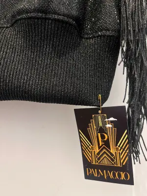 Corsage à franges: Lurex black — photo 5