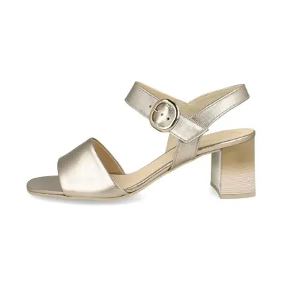 Sandales à Talon Gabor 61.700.62 Dorées - Cuir Velcro Boucle Grande Pointure Femme — photo 2