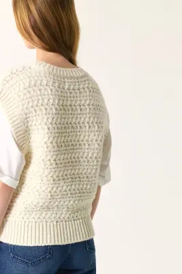 Pull sans manches Astrid Creme — photo 5