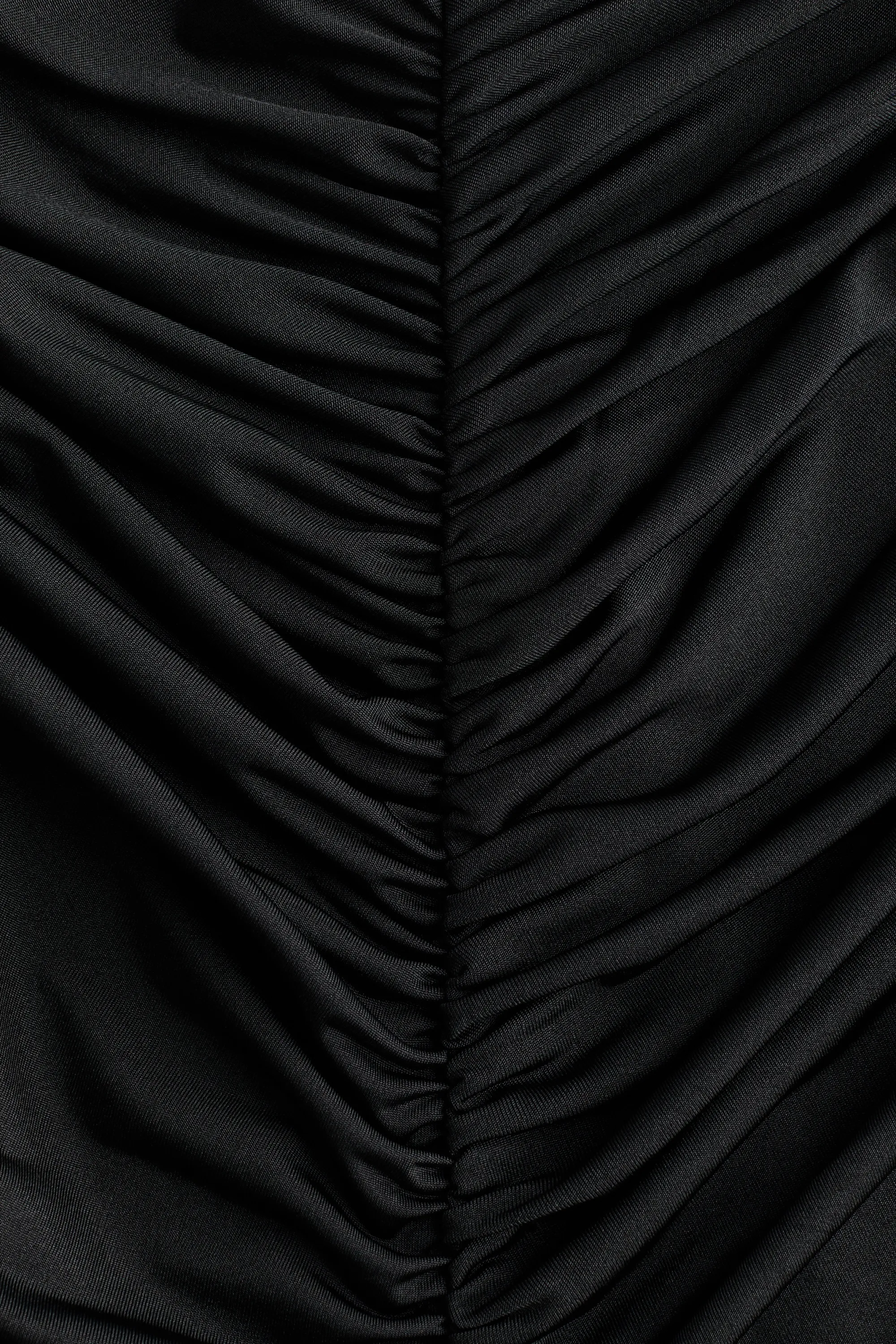 Robe cape en jersey - Noir