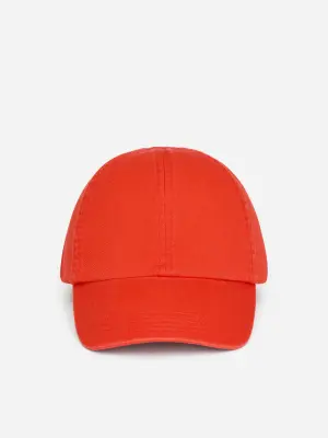 Casquette en coton lavé - Rouge vif — photo 1