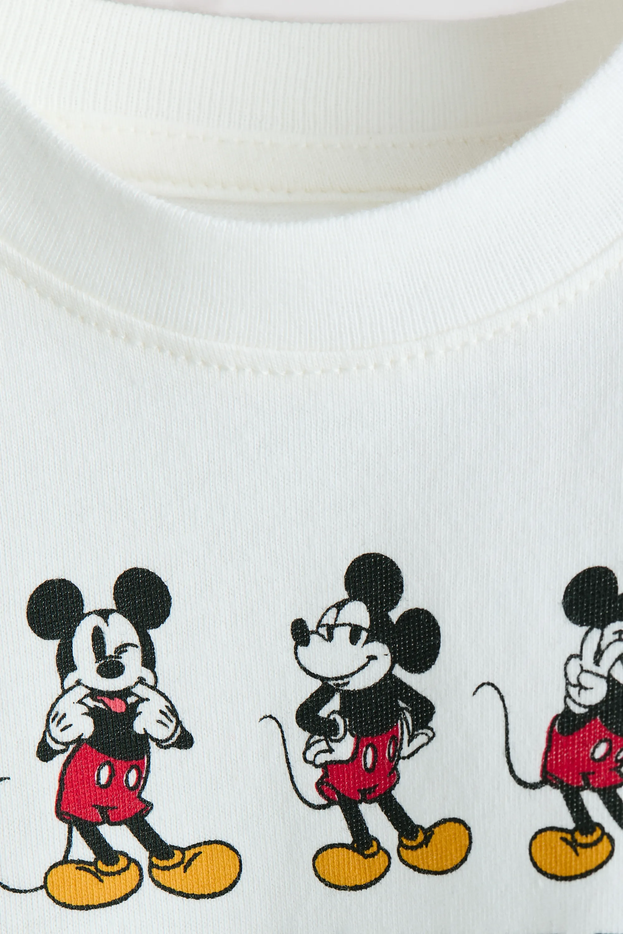 T-shirt imprimé en coton - Blanc/Mickey