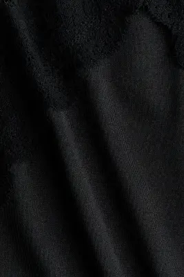 MAMA Robe à bretelles fines avec dentelle - Noir — photo 5