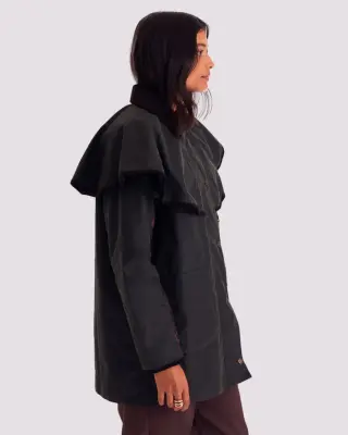 Veste Manon kaki et léopard fauve Barbour x Balzac Paris — photo 4