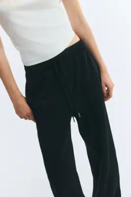 Pantalon en molleton - Noir — photo 2