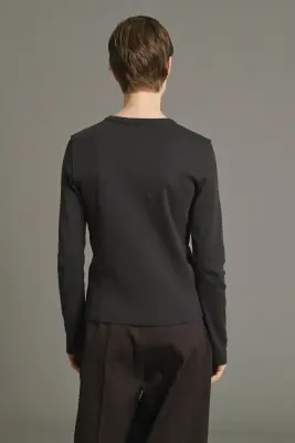 TEE-SHIRT FLAVIE CHARBON — photo 3
