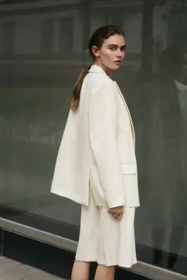 Blazer chic - Beige clair — photo 3
