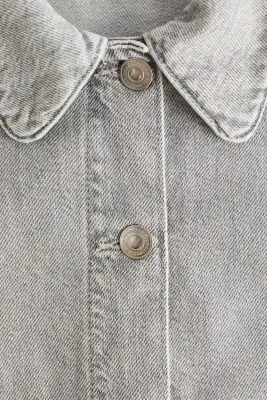 Veste en denim - Gris denim clair — photo 4
