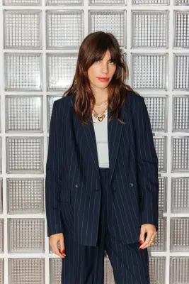 Veste de tailleur rayée Femme — photo 3