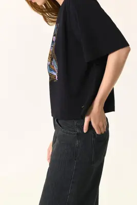 Tee-shirt Janis Noir — photo 4