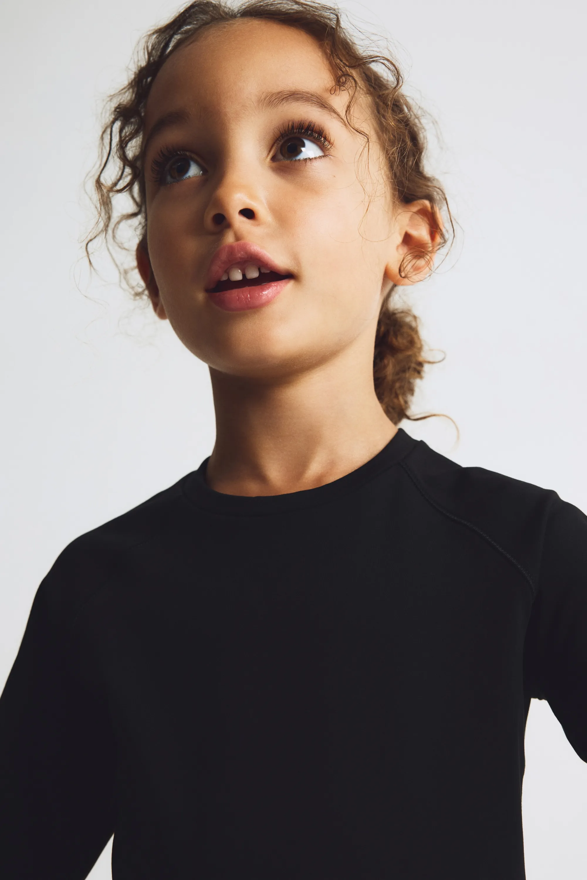 Top de sport chaud Fleece SoftMove™ - Noir