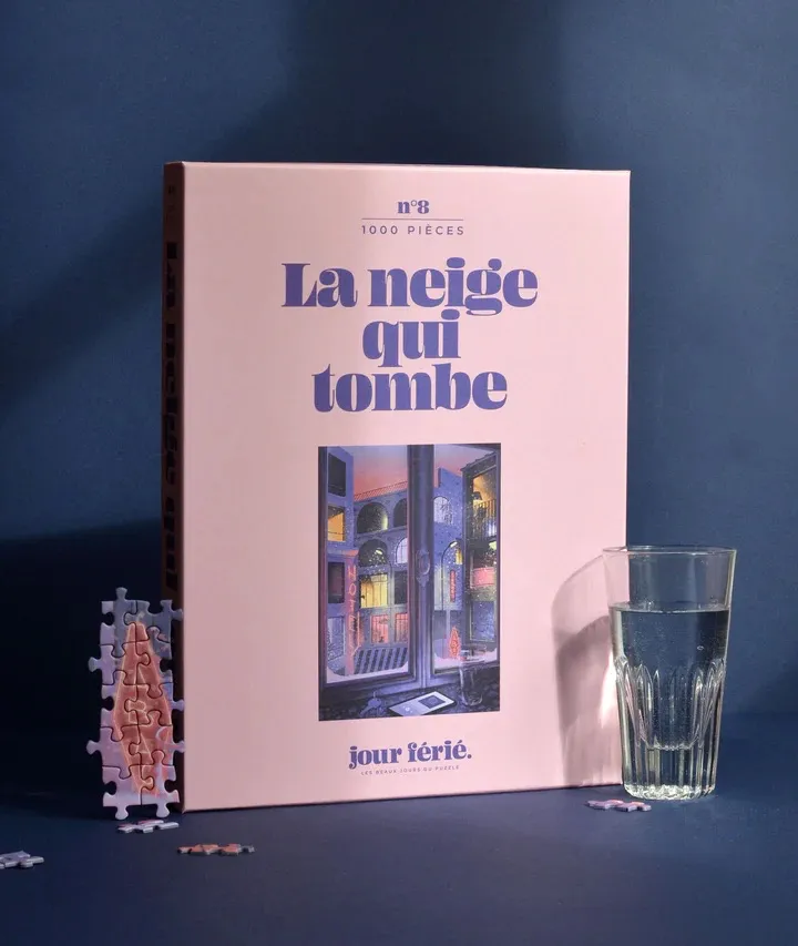 Puzzle 1000 pièces La neige qui tombe – Jour Férié