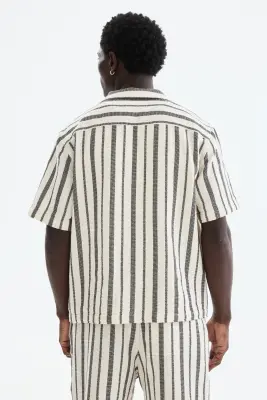 Chemise Regular Fit - Noir/rayé — photo 4
