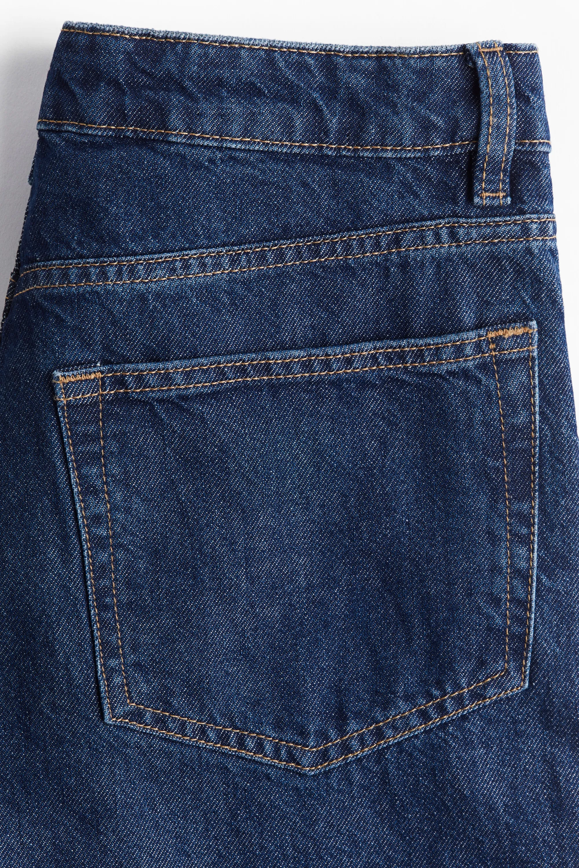 Baggy Wide Low Jeans - Bleu denim foncé