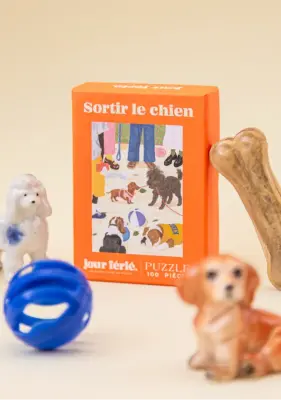 Mini puzzle Sortir le chien – 100 pièces – Jour Férié — photo 2