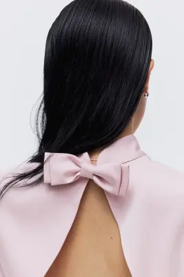Top à dos ouvert - Rose clair — photo 3