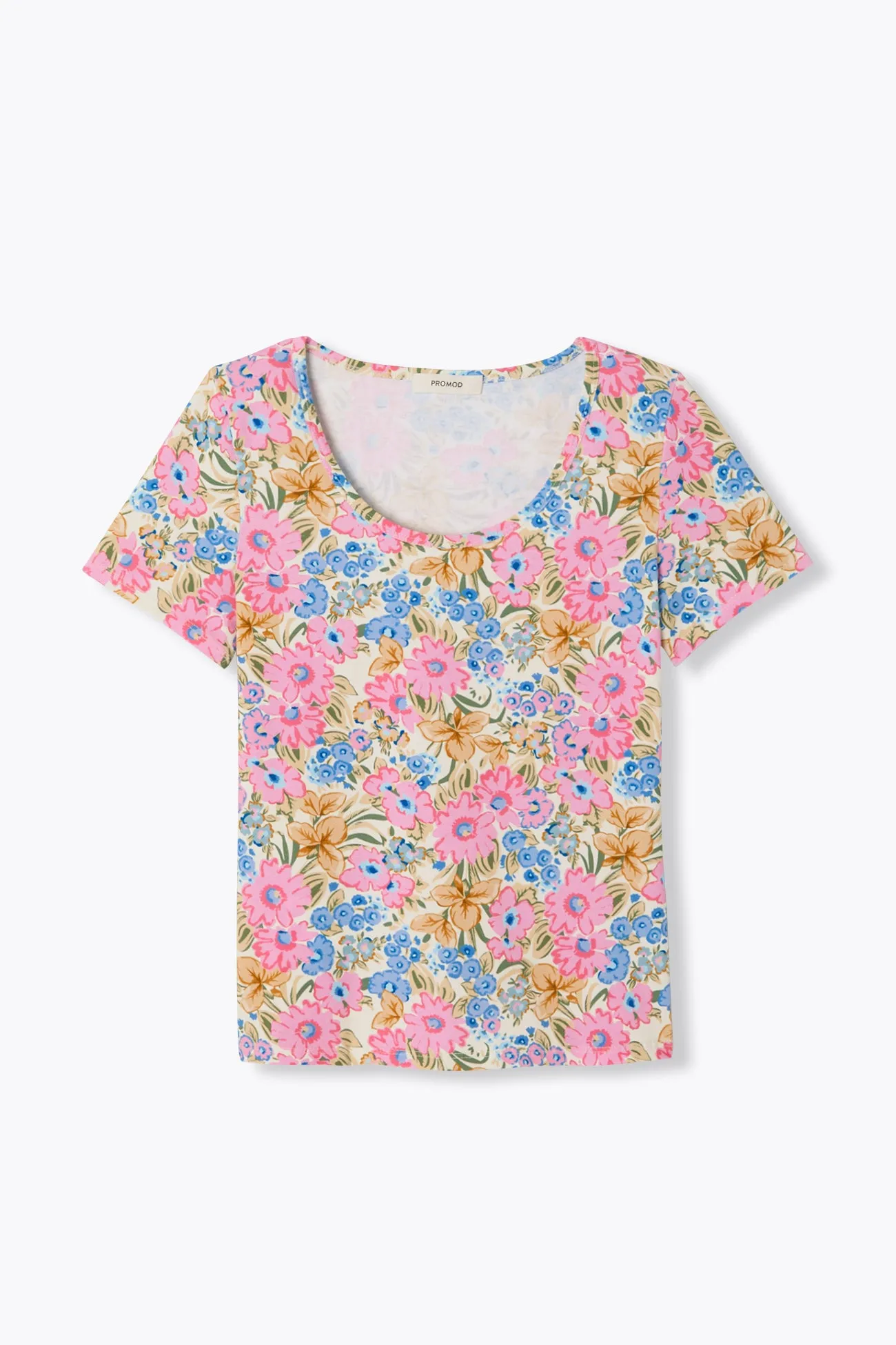 T-shirt imprimé col hublot